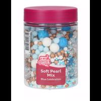 Cukrové zdobení perly -  modrá oslava 80 g - FunCakes
