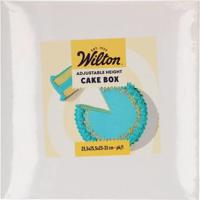 Dortová krabice bílá 25,5x25,5x25-33cm - Wilton