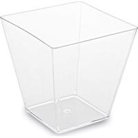 Fingerfood kelímek na panna cottu PS hranatý čirý 59x59x54mm 100ml - 50ks - Wimex