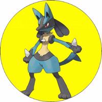 Jedlý papír pokémon Lucaria 19,5cm - Pictu Hap