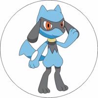 Jedlý papír pokémon Riolu 19,5cm - Pictu Hap