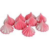 Mini pusinky růžové se stříbrnými třpytkami 9ks - I LOVE CAKES