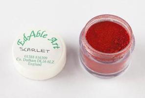 Prachová barva Scarlet - Edable Art