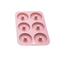 Silikonová forma na donuty 26x18cm světle růžová - Cakesicq