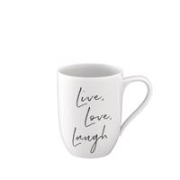 Villeroy & Boch Statement hrnek "Live Love Laugh", 0,34 l 10-1621-9659